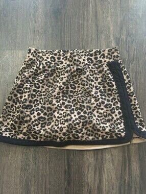 Joy Lab Leopard Print Skort with Black Trim